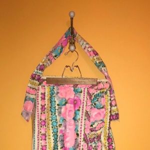 Exclusively Mayehoff by Vanny Vintage 1960's Wallpaper Wrap Skirt Size 10 EUC